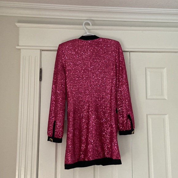 Ronny Kobo Collection vintage inspired shoulder padded mini dress. Size Small. - Picture 2 of 6